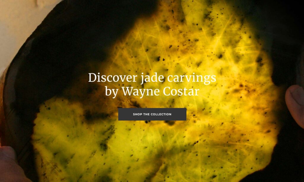 Golden bay green stone carver guide