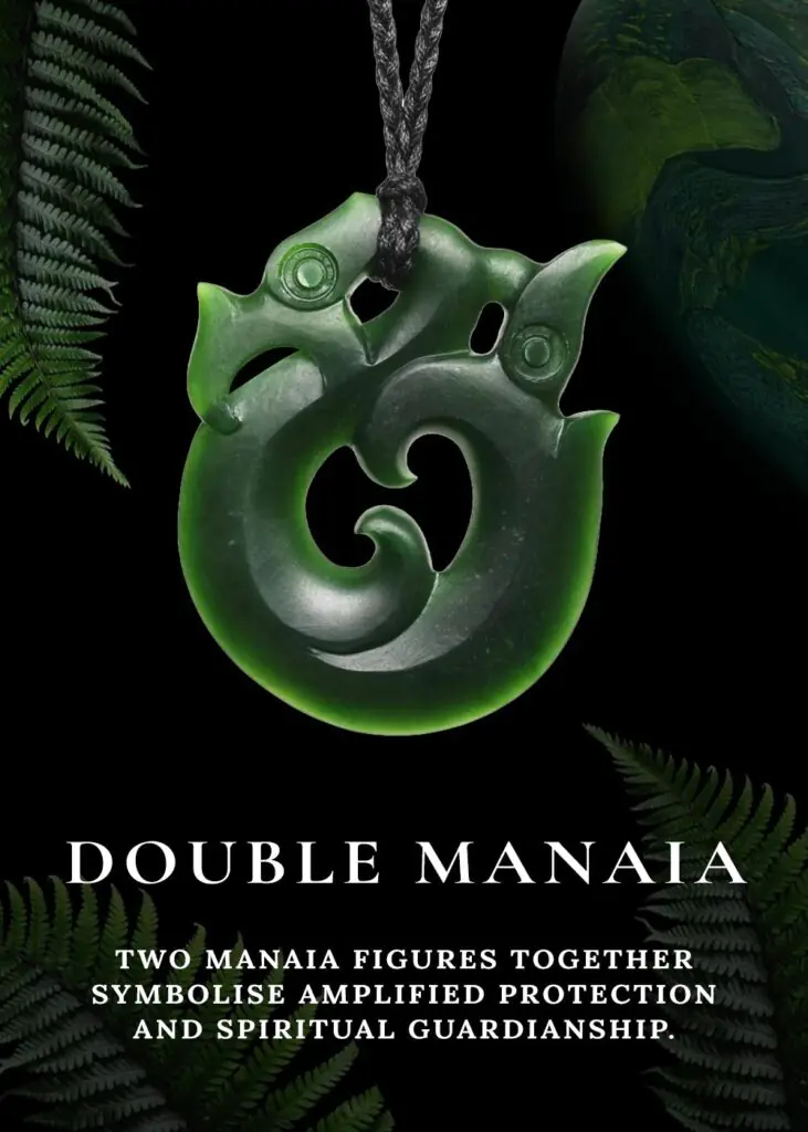 Double manaia pounamu pendant meaning – two guardians, strengthened protection