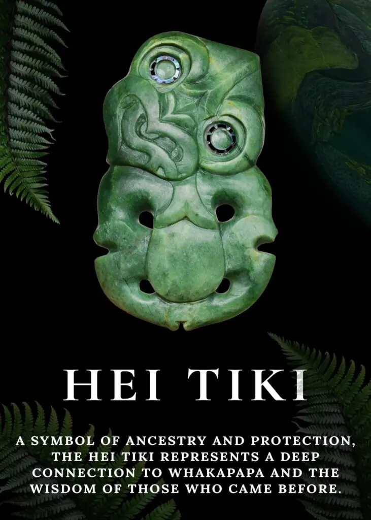 Hei tiki pounamu pendant meaning wisdom fertility and ancestral connection