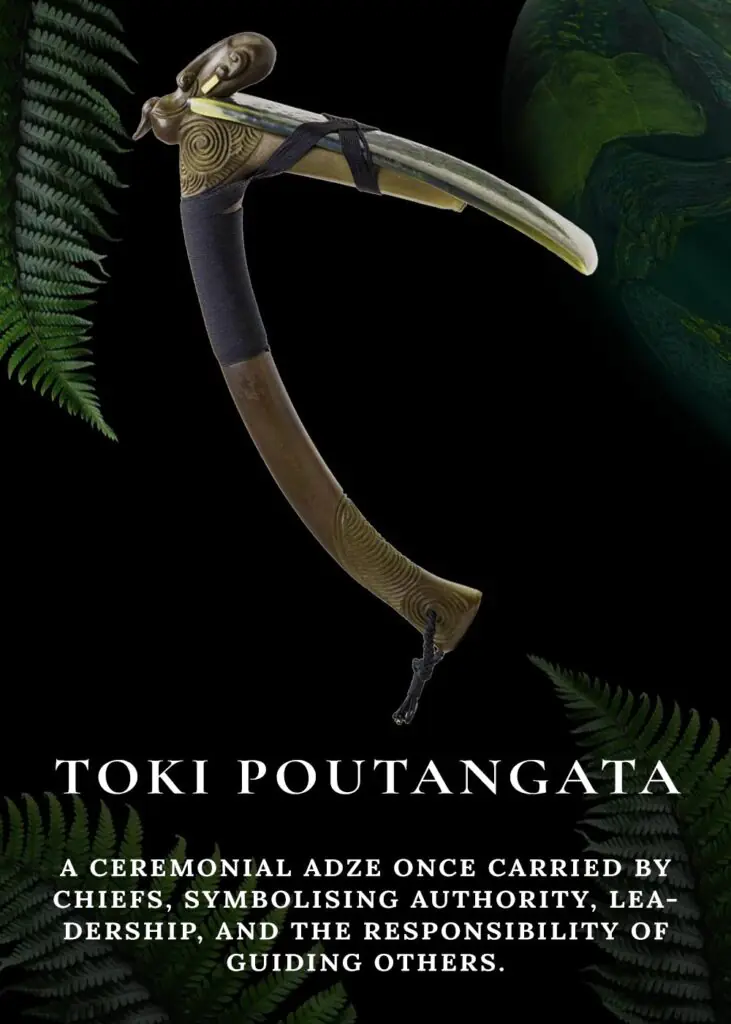 Toki poutangata pounamu pendant meaning – ceremonial adze, authority and wisdom