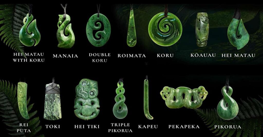 Pounamu Guide Meanins, shapes, designs, Greenstone Jade