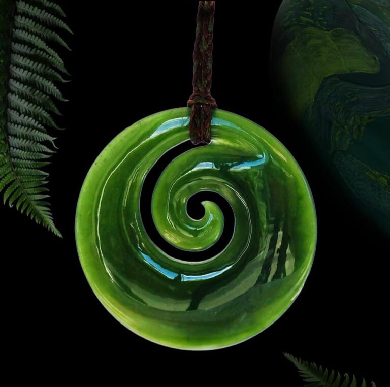koru pounamu greenstone meaning pendant