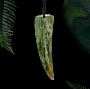 Niho Pounamu Greenstone Pendant Warrior tooth