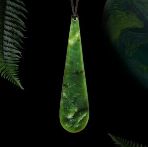 The Roimata Pounamu Greenstone pendant meaning tear drop