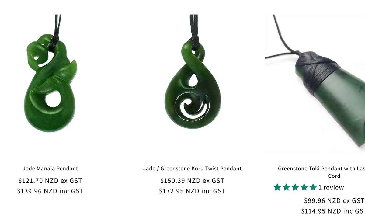 Silver Fern Jewellery shop Cambria Street Nelson New Zealand authentic pounamu greenstone jewellery