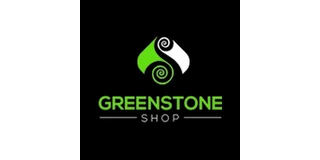Greenstone Shop logo with green and white koru spirals, a pounamu carving studio in Christchurch