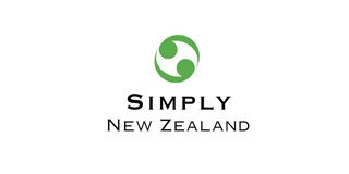 Simply New Zealand logo, a green circular emblem above the words Simply New Zealand